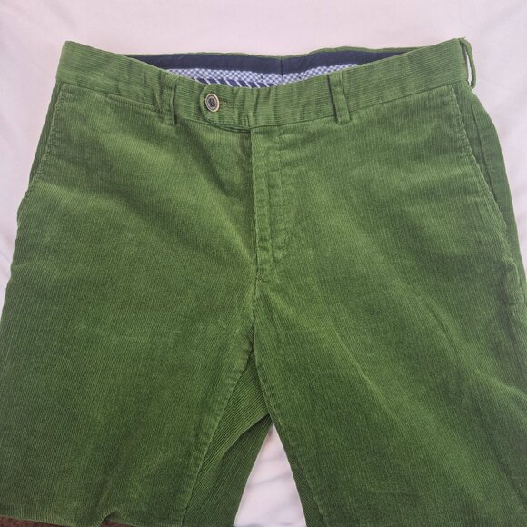 Bugatti 1040 Green Corduroy Pants Chino Style - Picture 4 of 16